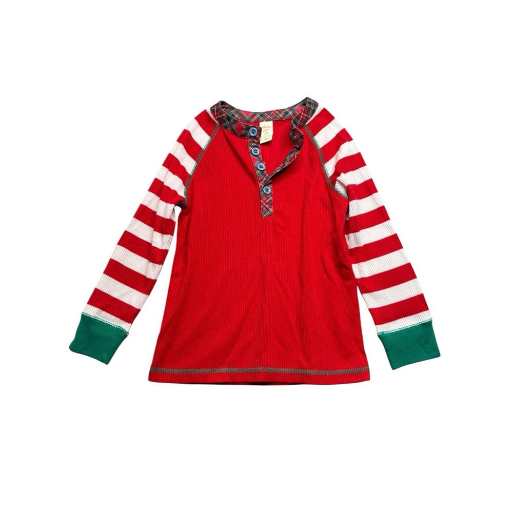 Matilda Jane Christmas Pajama Top Size‎ 4 Striped Flame Resistant